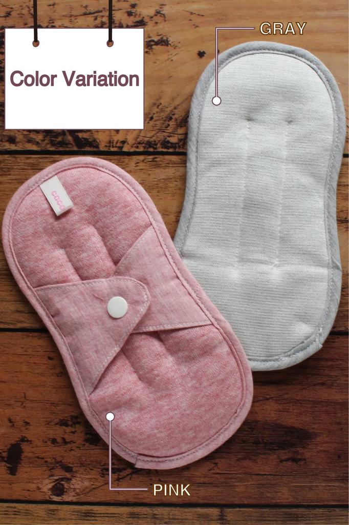 Femcare Silk and Charcoal Heating Pads for Made In Coco-kara 4-Layer Women, Gray, Japan, G10-0303_GY