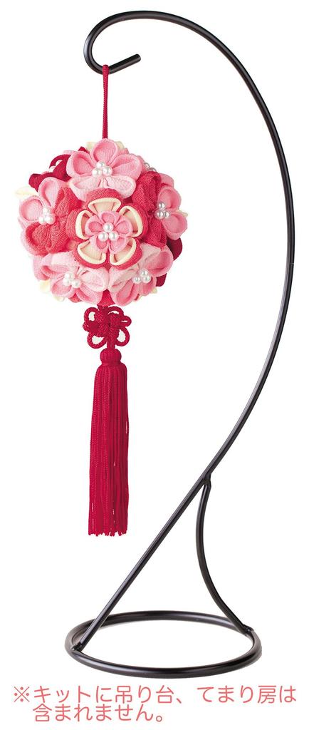 Panami Tsumami Craft Kit Tsumamikko Flower Temari Pink LH-377