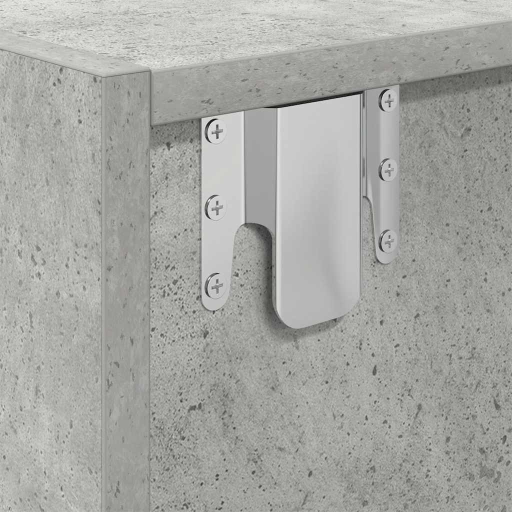 TV Cabinet Concrete Grey 80 x 31 x 25.5 cm Particleboard