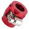 Collier de finition de tuyau Embout de tuyau Raccord Adaptateur Clip Connecteur 8AN pour Conduite de Carburant Huile Gaz Air Rouge