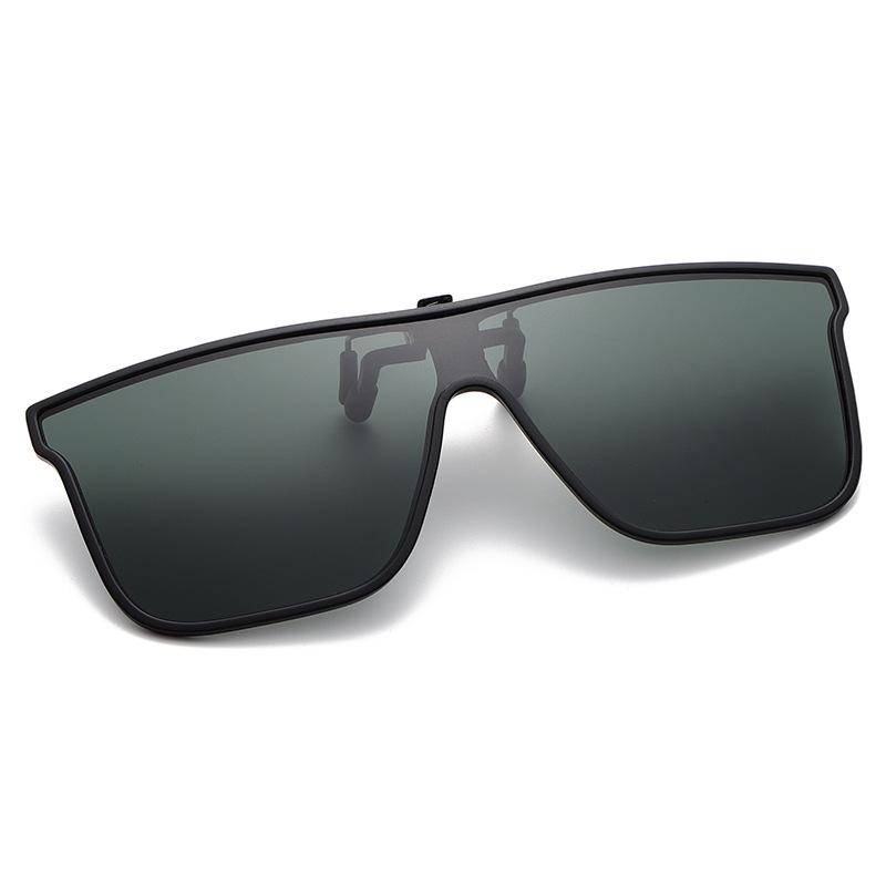 Clipped One-piece Sun Protection Glasses Vintage Retro Large-frame construction Rectangular Square Men Adults s and Women Adults s Sun Protection