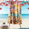 Sunset Lighthouse In Bottle Beach Towel Quick-drying for Travel Outdoor Sports Jogging Beach and Swimming
