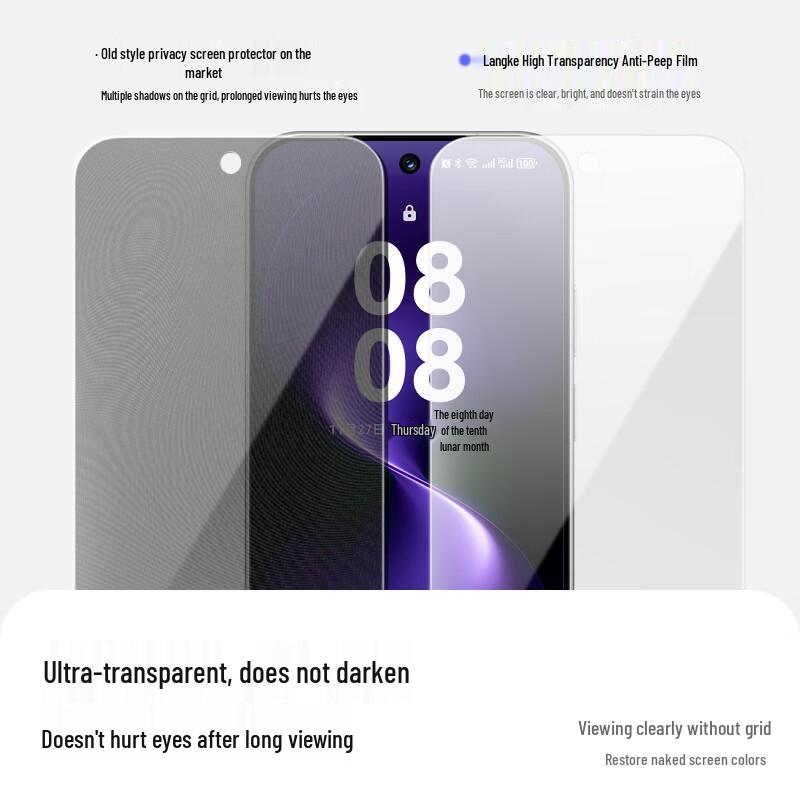Huawei Nova 15 Anti-Peep Tempered Glass Screen Protector (2-Pack)