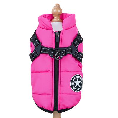 Pet Clothes Cross-border Waterproof Thick Warm Dog Cat Cotton Coat Winter Chest Back Cotton Vest
