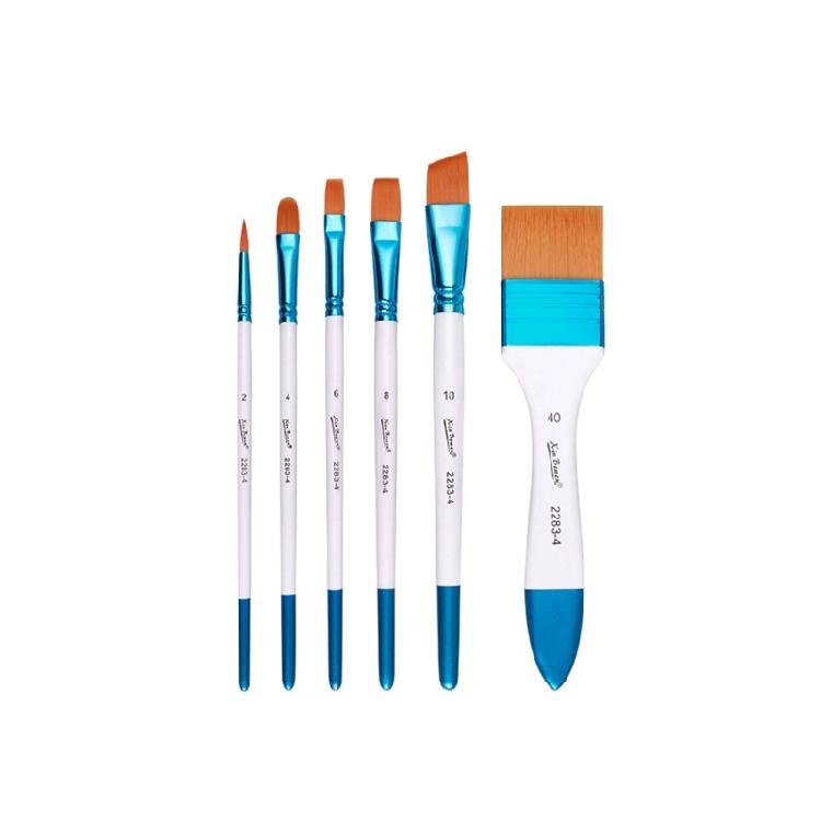 3 Set Nylon Hair Painting Brush Artist Paint Brush Watercolor Acrylic Paint Brush Drawing Supplies for Oil Painting