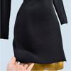 Pure Desire Sexy Spring & Fall New Arrival Sexy Side Split Long Pure Color Silm Slimming Inner Sheath Dress Women's Clothing