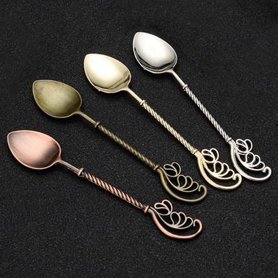 Küchen-Teelöffel mit langem Griff, Küchenwerkzeug, Zinklegierung, Vintage-Kaffeelöffel, Küchen-Teelöffel, umweltfreundliches Geschirr, einfache Reinigung
