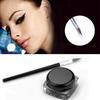 Black Waterproof Eyeliner Cream Make Up Long Lasting Eye Liner Gel Makeup Tools with Brush