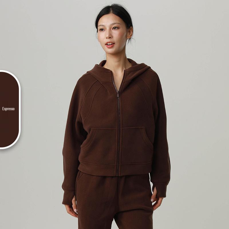 Women s Knit Sports Hoodie - Thick Warm Loose-Fit for AutumnWinter Yoga XL 2500₽