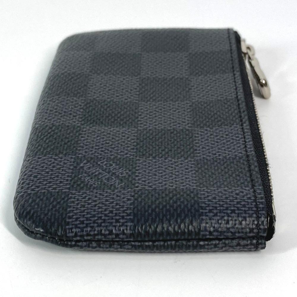 Louis Vuitton N60155 Damier Graphite Key Case Pochette Cles Coin Case Wallet