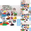 Colorful Dog Pull Back Bus Toy Set For Kids Ideal For Crawling And Learning Skills