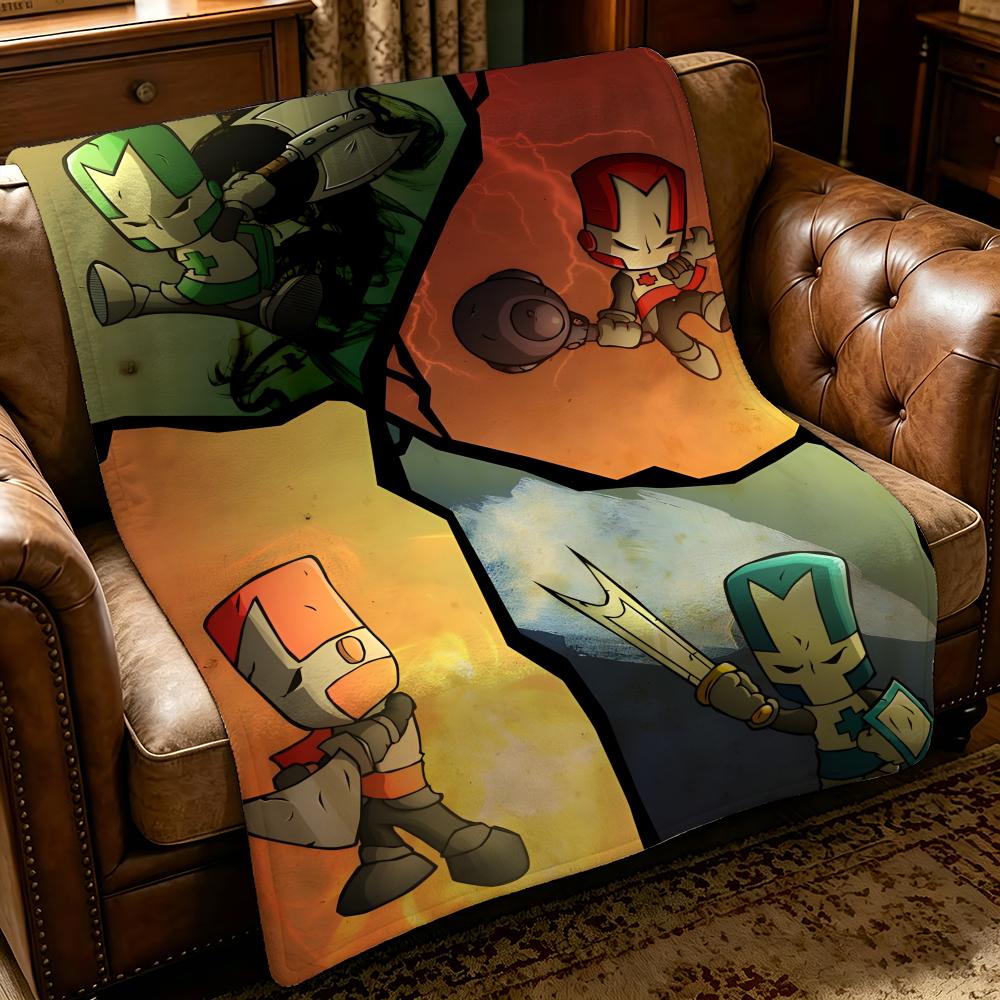 Spiel C-Castle Crashers-S Werfen Dicke Gemütlichkeit Flanell Steppdecke, Mehrzweck-Nutzung Innen Außen Tägliches Nickerchen