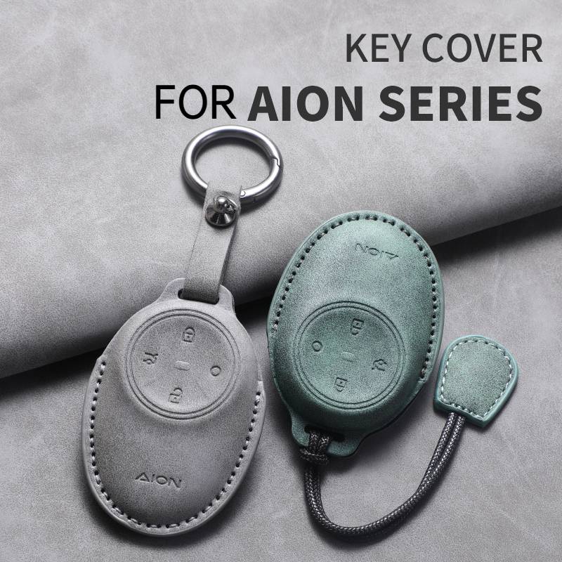 Car Key Case Cover Holder For Gac Aion S Plus New Energy Trumpchi Aion V Y Lx  Ge3 Ga3S Tyrannosaurus Rex Leahter Keychain