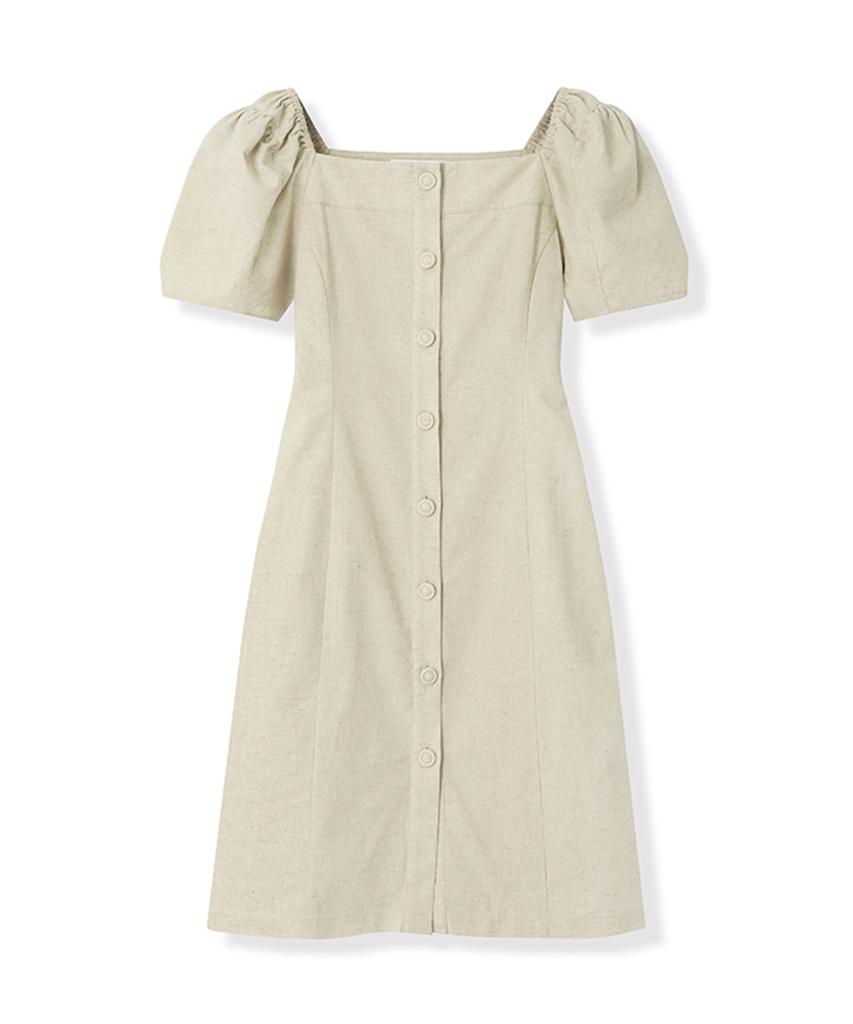VIVACIOUS Pellier Square Neck Puff Sleeve Dress - 5Col