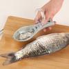 1Pc Manual Fish Scaler (ABS) with Lid - Small Household Kitchen Tool