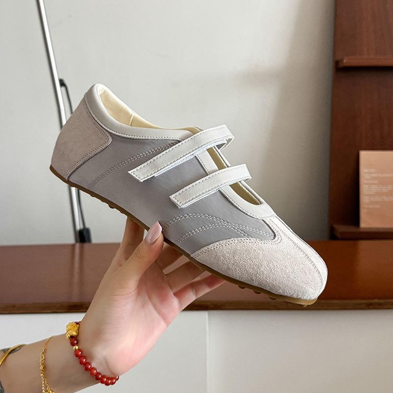 2025 summer new flat casual shoes women's ballet training shoes Korean version niche Mary Jane round head single shoes women