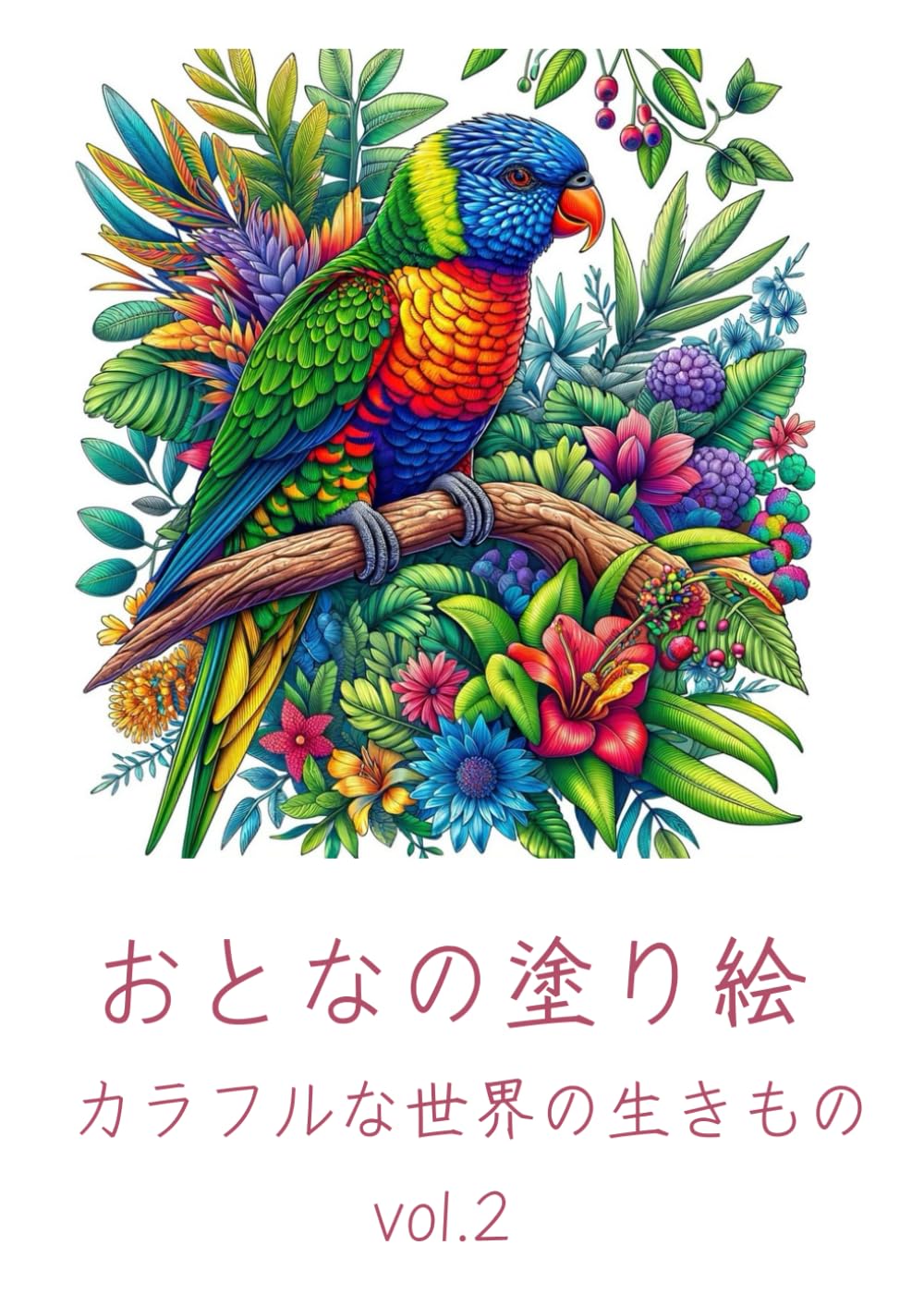 Adult Coloring Book of the (Animals World)