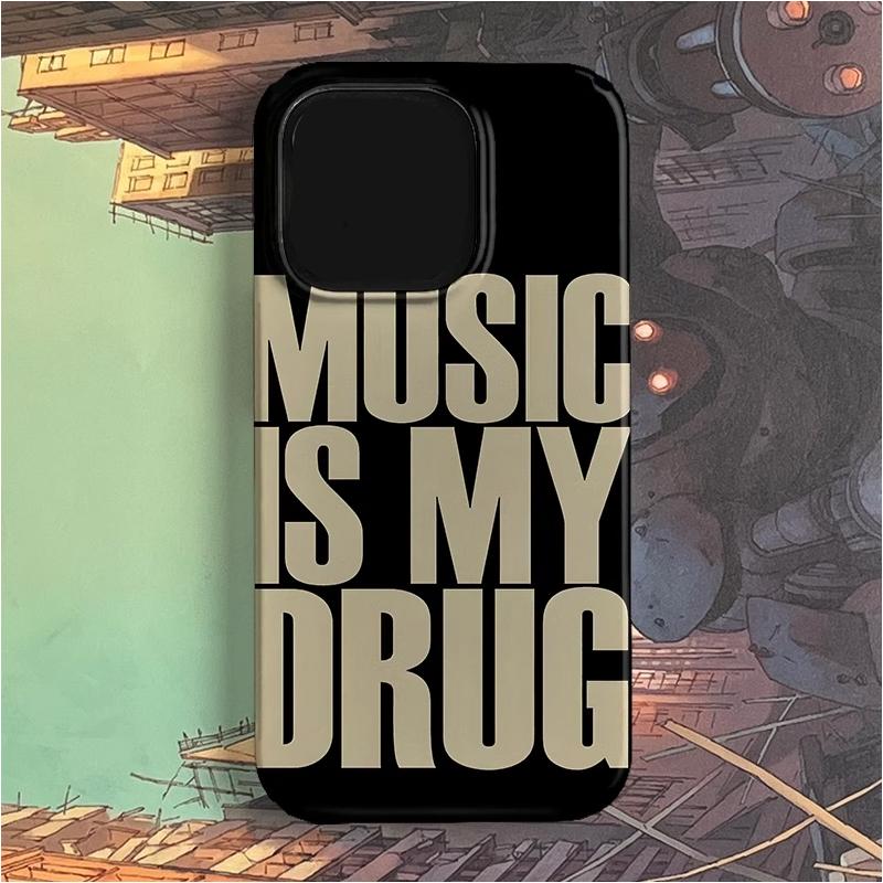 Love Music English Trendy Art Personalized Creative Phone Case For IPhone 16 15 14 13 12 11 Pro Max 7 8 Plus X XS XR Cover