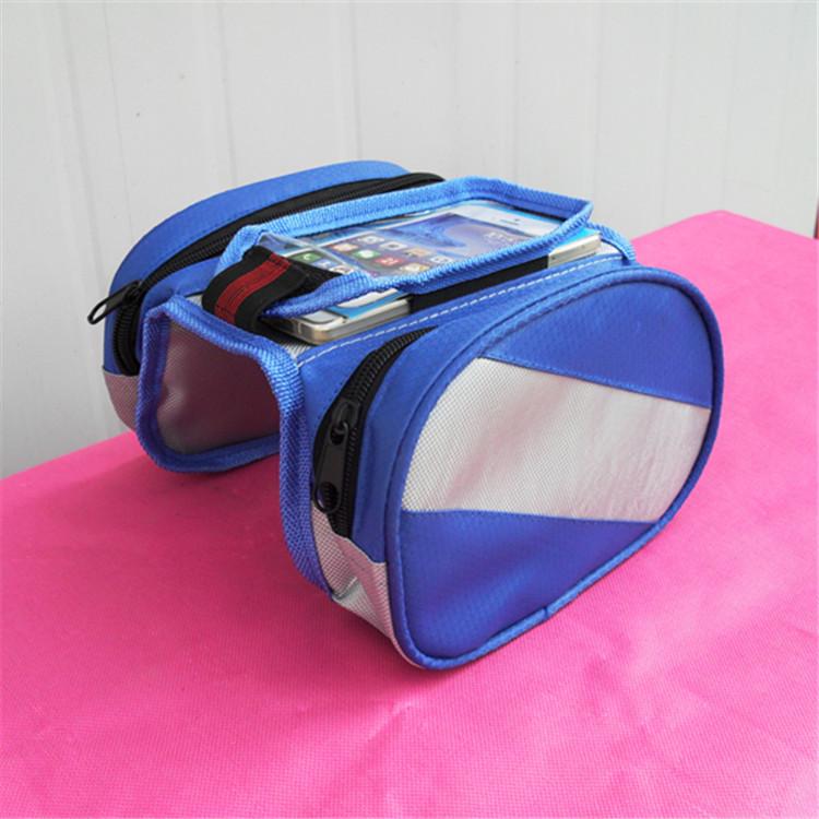 Front Beam Waterproof Touchscreen Phone Bag | Hard Shell Mountain Bike Saddle Bag