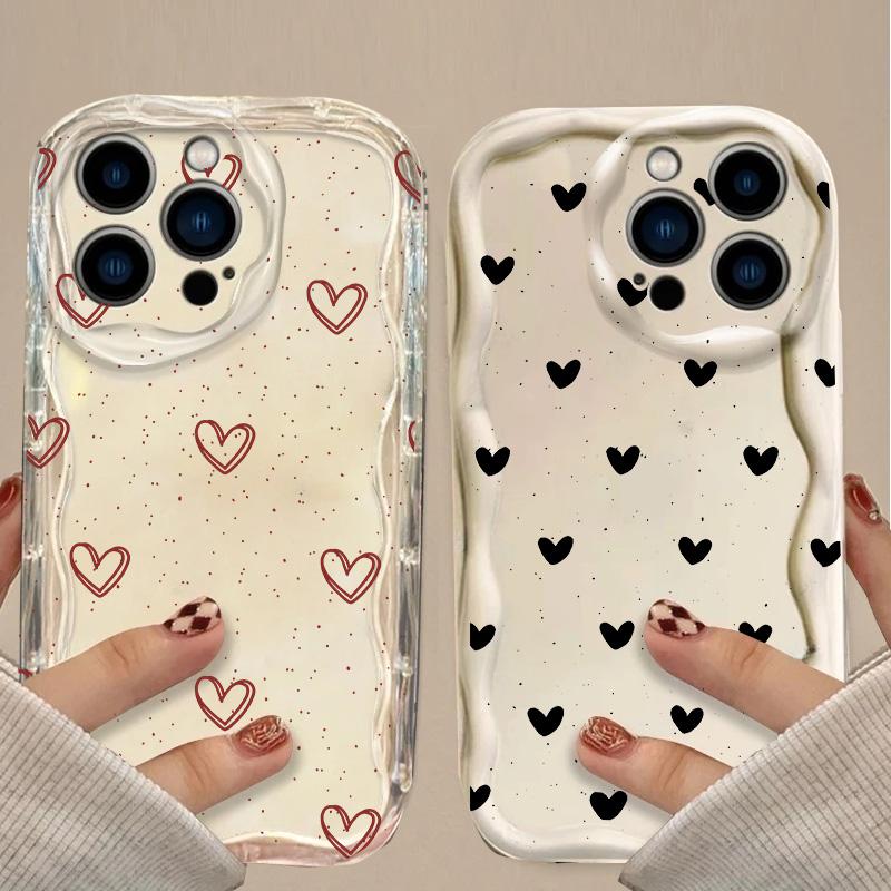 Colorful Leaves Minimalism Love Heart Silicone Case For Xiaomi Redmi Note 15 14 13 12 Pro Plus 5G 4G Redmi 15C 15 14C 13C 12C A5