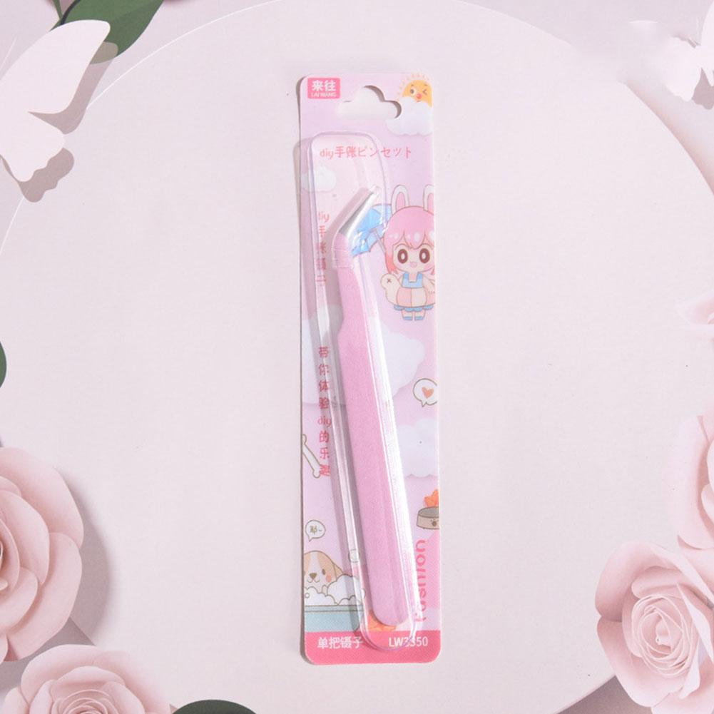 1/5PCS Nail Art Decor Eyelashes Tweezers Tweezer Scrapbook Sticker Tapes Picking Stainless Clips DIY False Eyelashes Tools