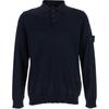 Polo Manica Lunga Tinta Unita con Logo Uomo top Blu K1S155100071S00FC-V0020