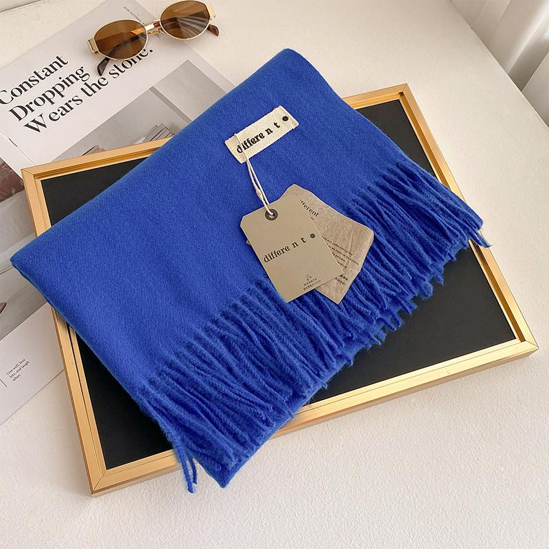 45 Color Winter Scarf For Women Long Warm Cashmere Scarves Hijab Solid Lady Shawl Wrap Female Pashmina Bandana Head Stole