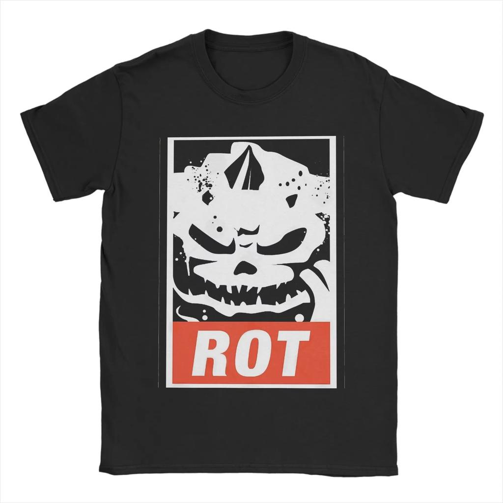 90er Retro Punk Top Rock Print Baumwolle Kurzarm Rundhals Hochwertiges T-Shirt Lässig Locker Streetwear Unisex