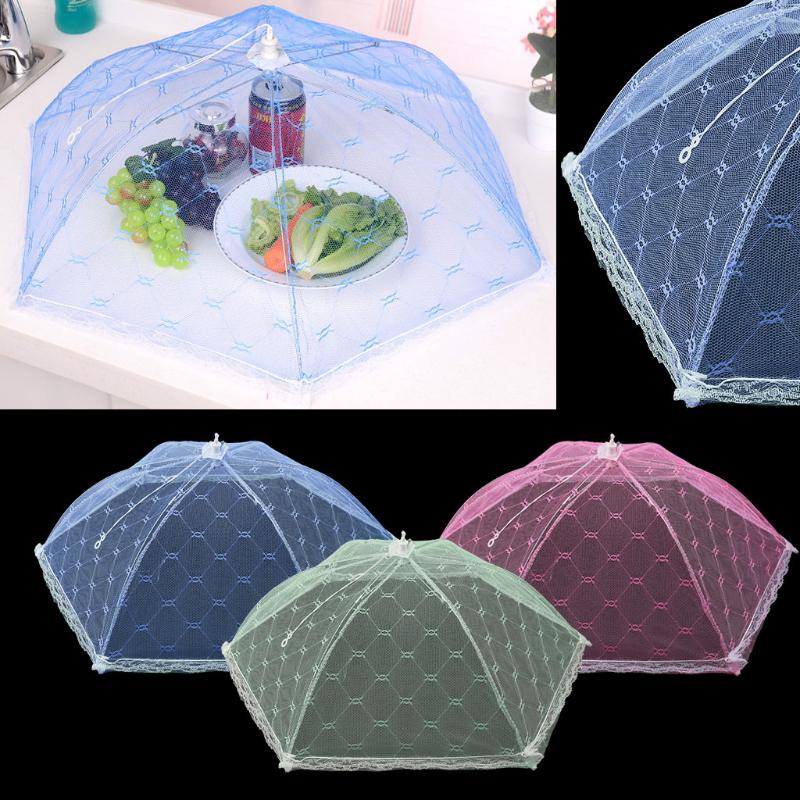 1pcs Folding Food Covers Protector Net Umbrella Anti Fly Mosquito-Strong Cover