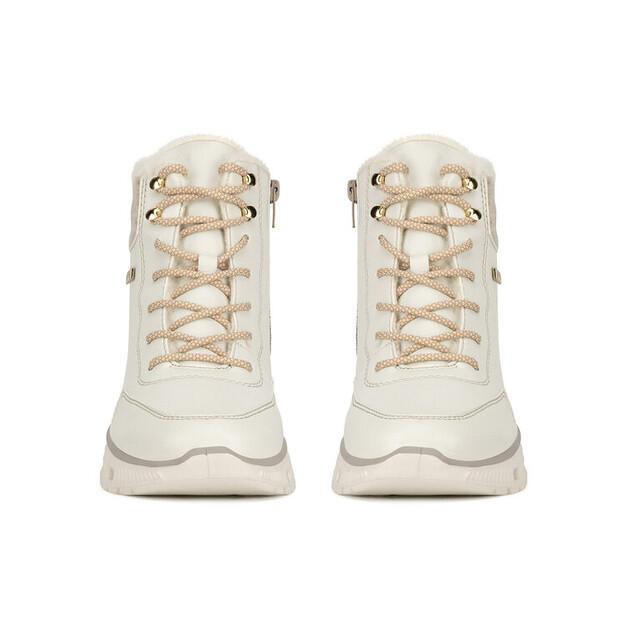 Rieker M6010-80 White Ankle Boots