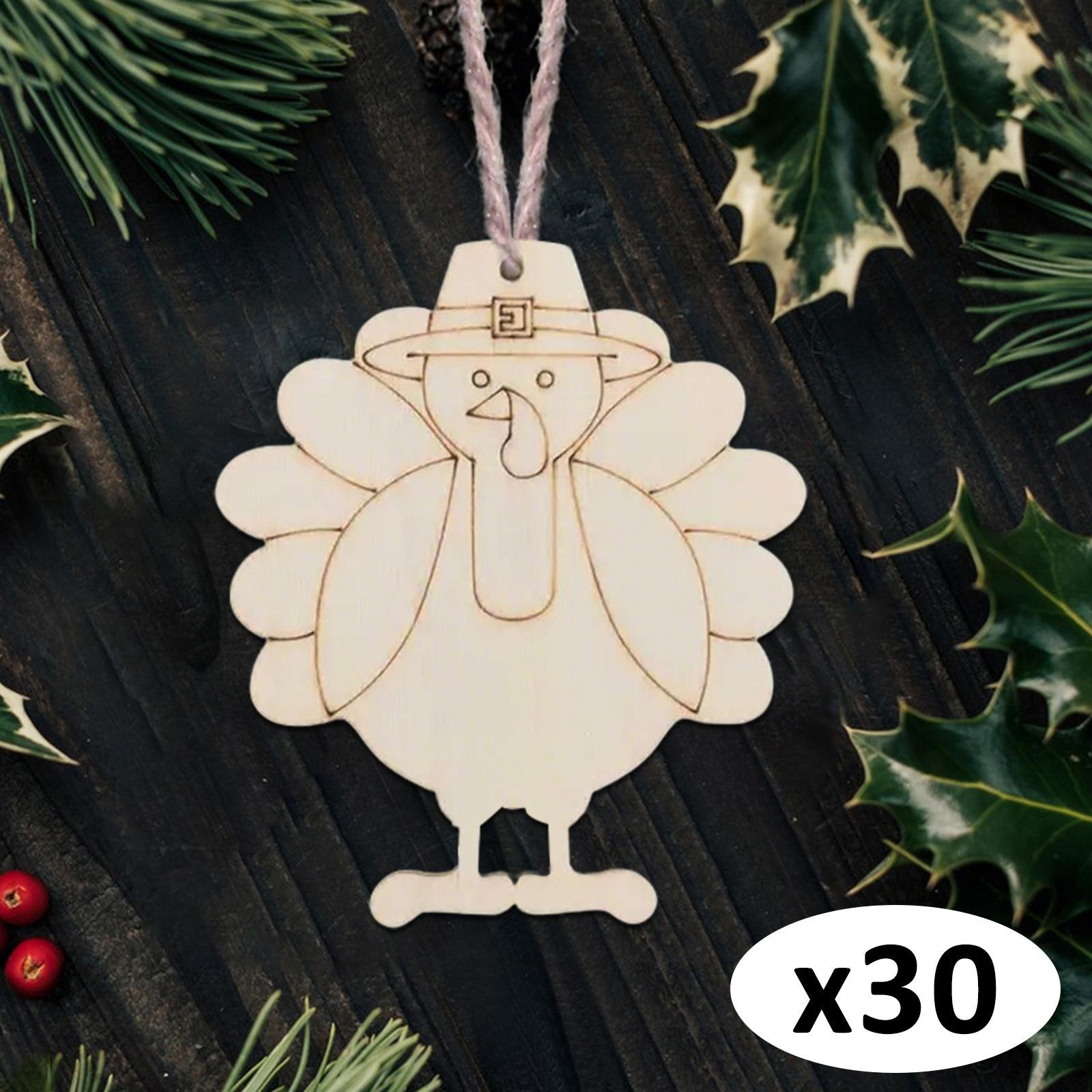 

20x Неокрашенная подвесная деревянная табличка Деревянное фестивальное украшение Пустые заготовки для детской пирографии