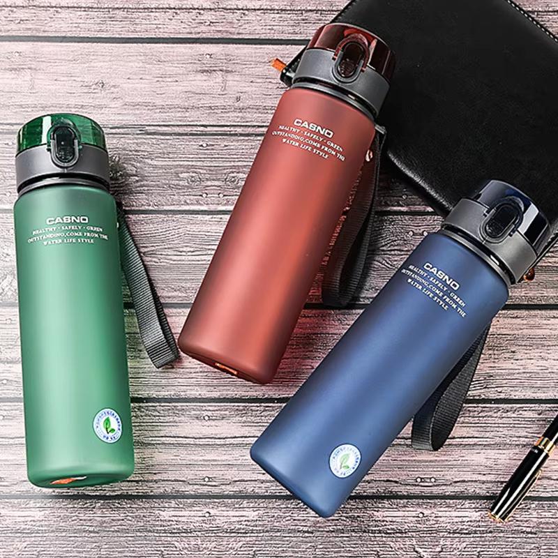 560ML LeakProof Sports Water Bottle Drinking Water Cup With Portable Rope Gym Fitness Jugs Birthday Gift for Outdoor Sports
