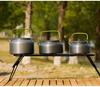 Large Capacity Outdoor Ultra-Light Aluminum Teapot Kettle, Portable 1.8L Camping Coffee Pot