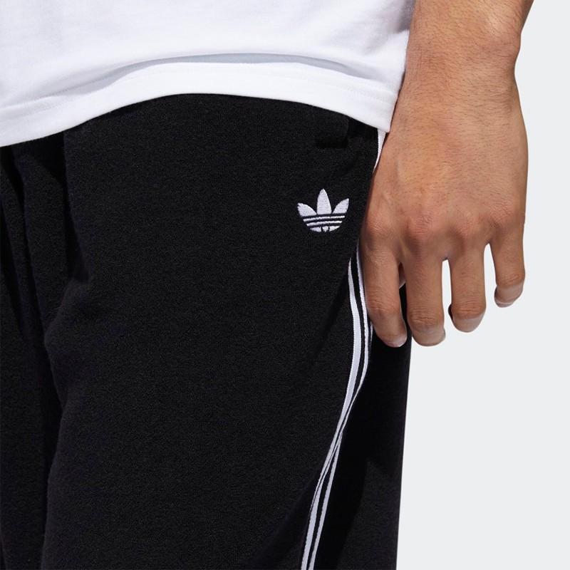 Adidas Originals Camo Track Pants With Cuffed Ankles And Side Stripes Men Bottoms Black GD3506