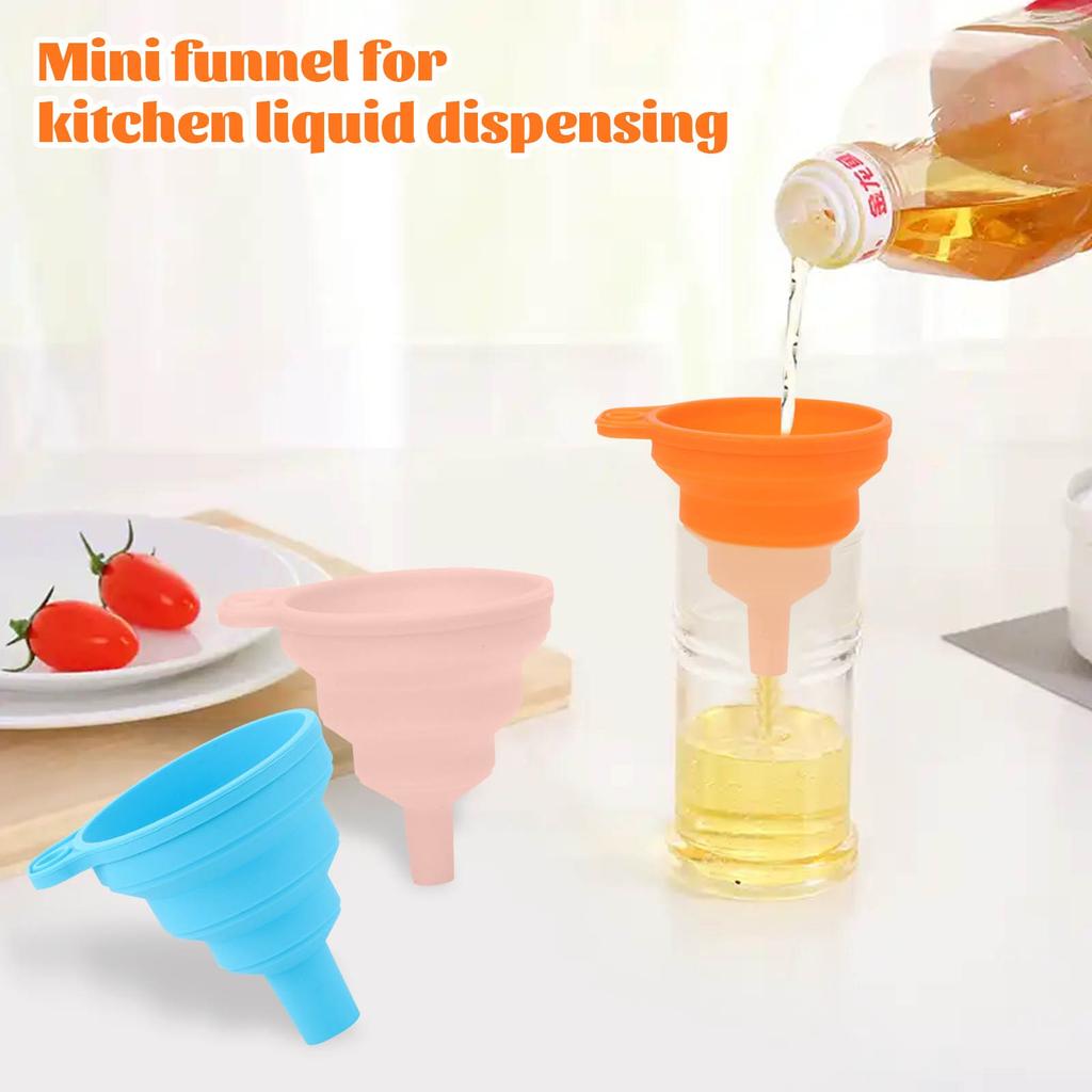 Imbuto Pieghevole Pratico in Gel di Silicone Strumento Gadget da Cucina
