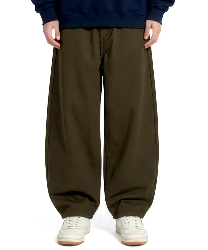 Hapeunain Elastic Waist Balloon Wide Cotton Pants I07Jrd_Hxf11346