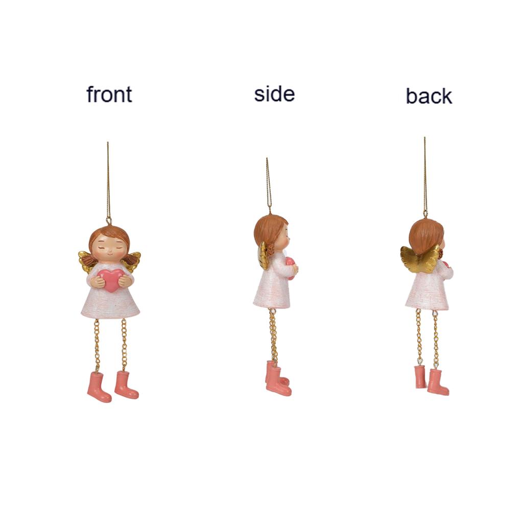 Vánoční dekorativní přívěsek 3 přívěsky andělů Domácí kreativní přívěsek Dekorativní pryskyřičné řemesla