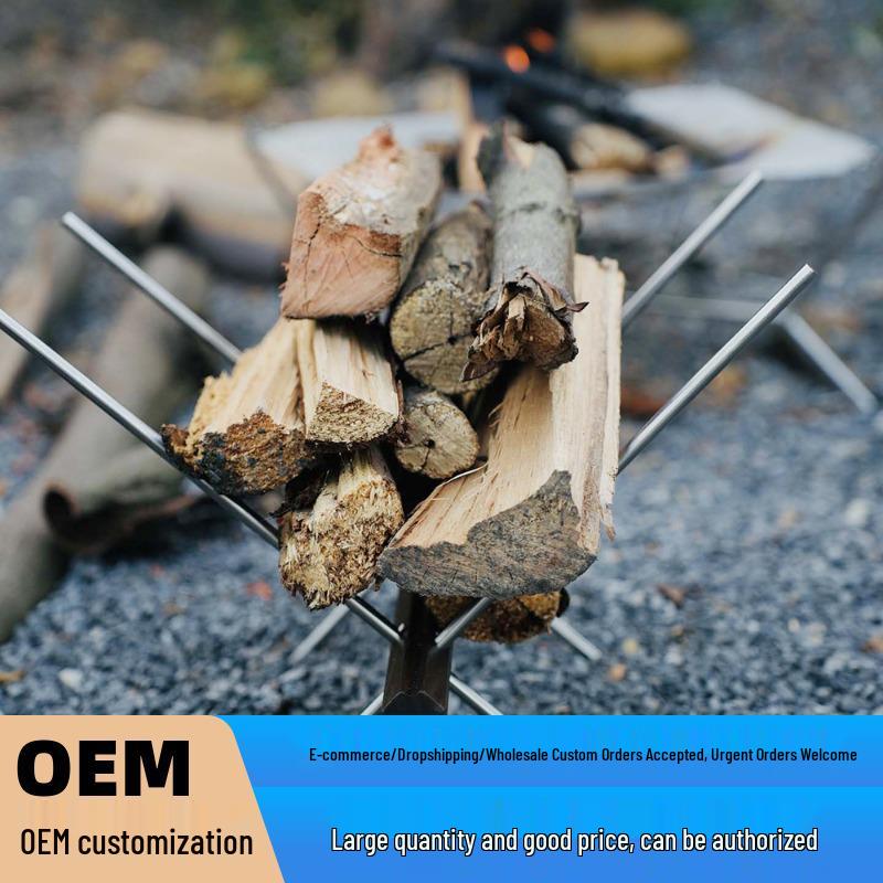 StormDragon Portable Black Walnut Firewood Storage Rack