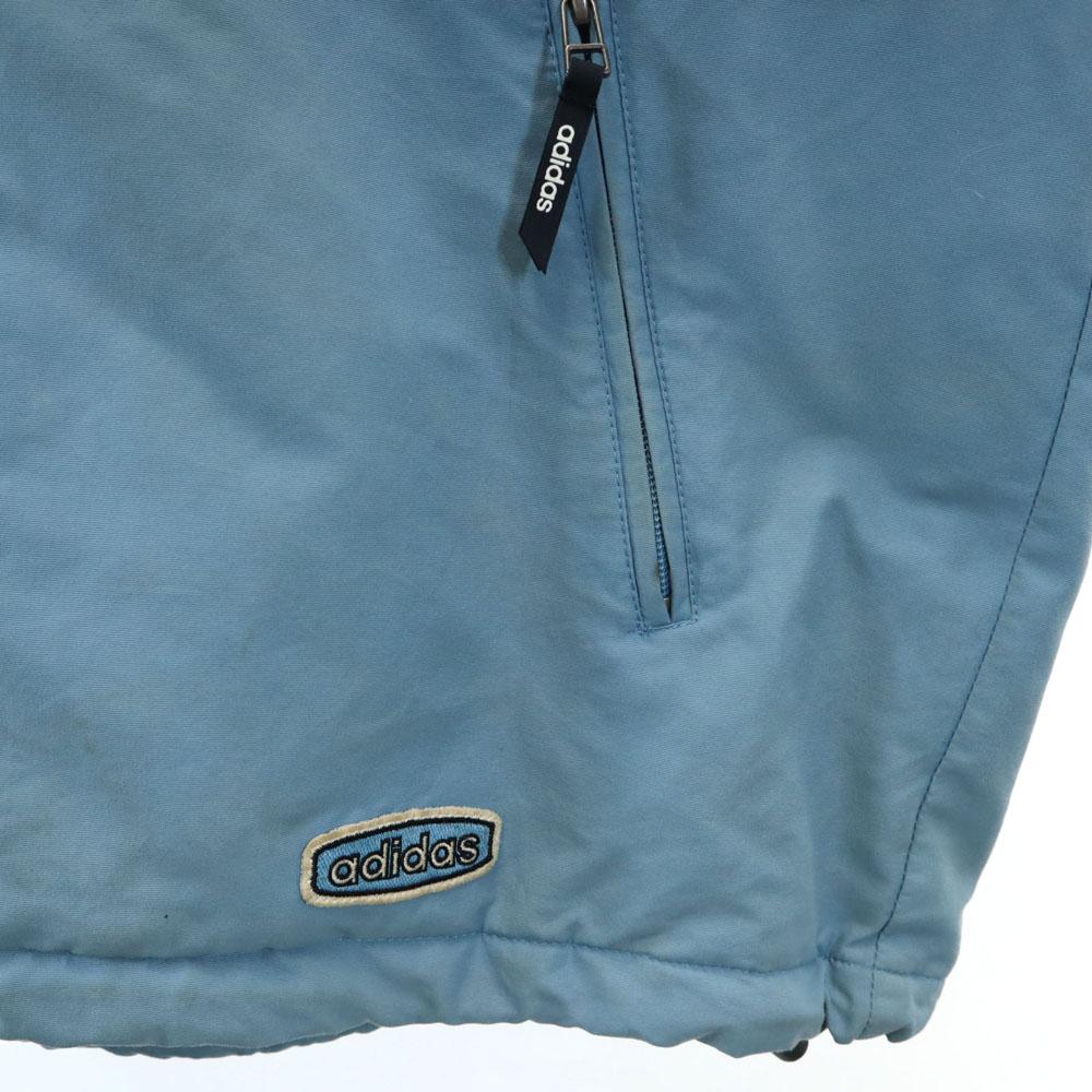 adidas 80s Old Descente Trefoil logo Nylon jacket M Fleece-lined hoodie Men's Used
