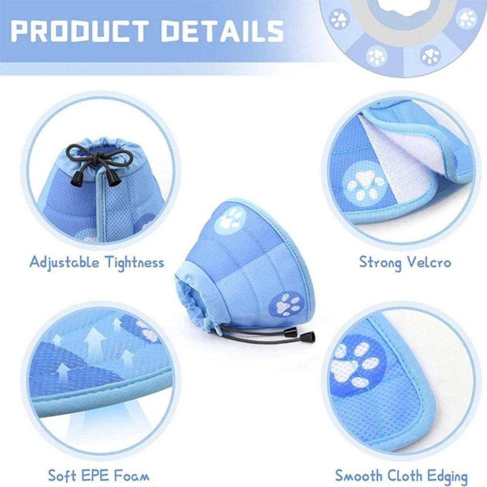 Anti Lick Pet Adjustable Collar Anti Bite Cat Neck Cone Practical Cat Neck Ring  Rabbits
