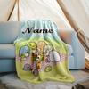 Personalized Custom Name Blanket - Sumikko Gurashi Print Design,Blanket for Sofa,Bed,Travel,Camping - Soft and Warm, Great Gift