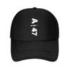 Minimalist Text Abstract Stylized Typography Art Creation Mesh Baseball Cap