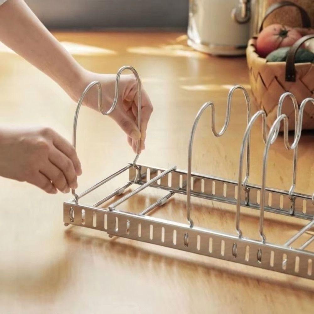 Adjustable Stretch Structure Cutting Board Holder Kitchen Drainage Storage Rack Drainage Drying
