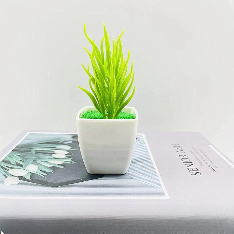 Simulierte Miniatur-Kaktussammlung mit Kunststoffmaterial für Schreibtischdeko und Geschenke