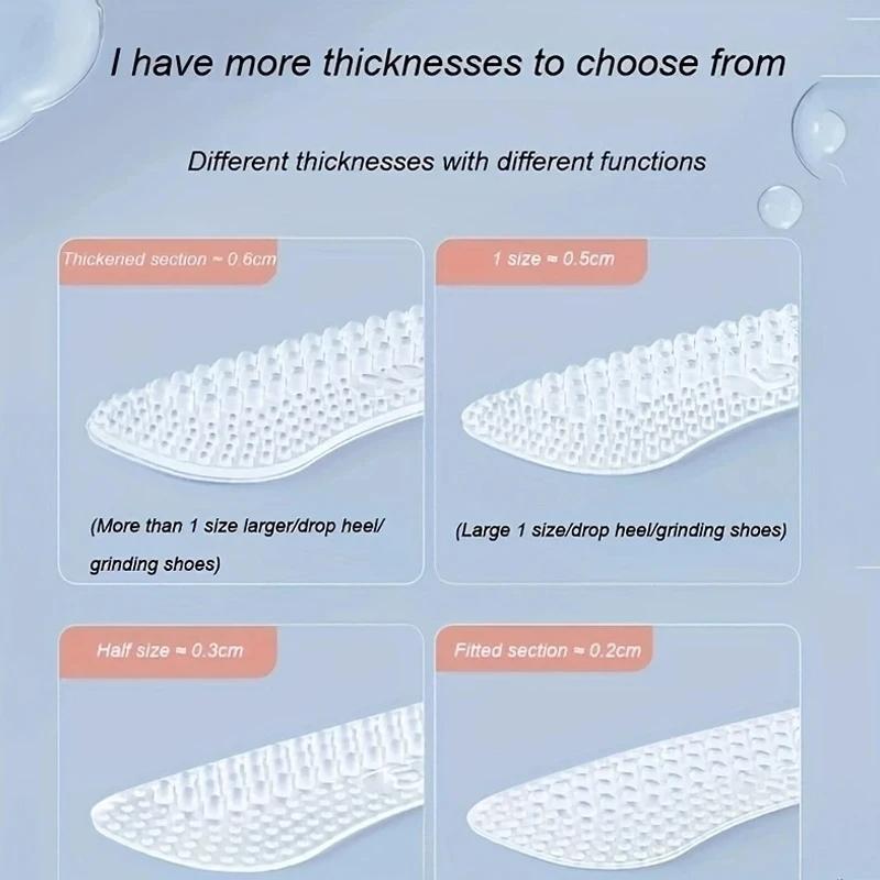 Heels Grips Non-Slip Inserts Upgrade Silicone Heel Stickers Pads Women Men Anti Slip Heel Cushions Foot Heel Care Protector