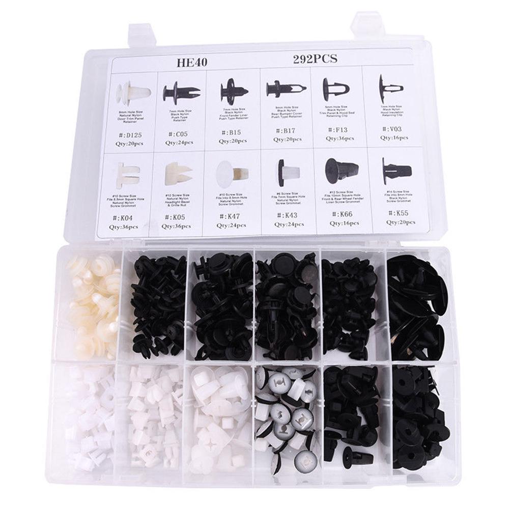 1 Plastic Box for Toyota 292X Fender Door Hood Bumper Trim Clips Body Retainer