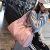 Women's Wear-Resistant Travel Sports Bag with Luggage Strap and Wet/Dry Separation