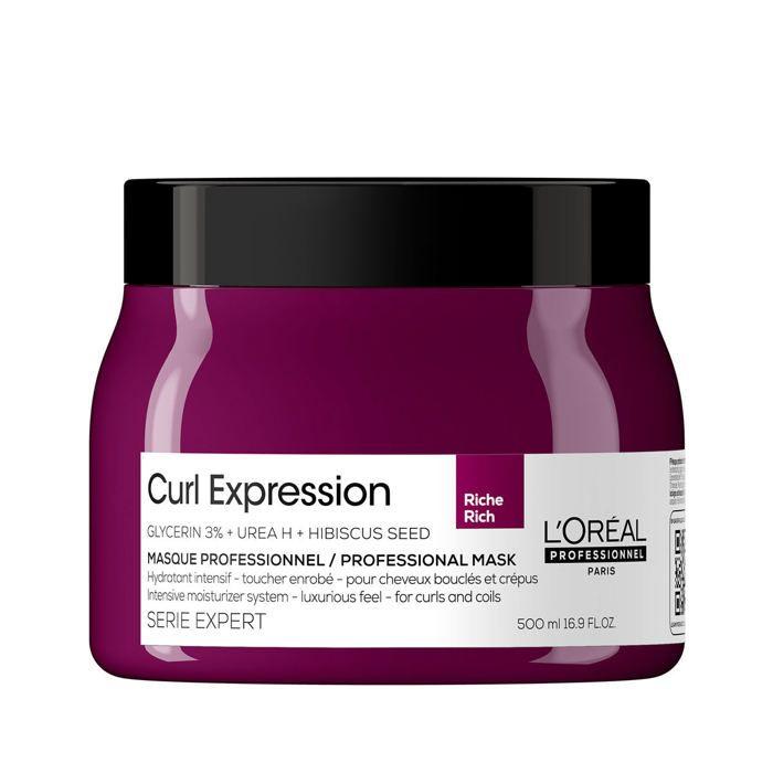 Masque Capillaire - L'Oréal - Curl Expression - 500ml - Hydratation Intense - Brillance Exceptionnelle