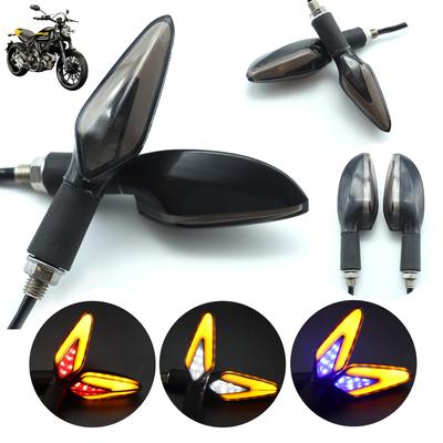 2Pcs Moto Turn Signal Light Turn Flowing Arrows Led Motorcycle Warning Taillight Flashing Led Motorcycle Indicator Lamp