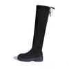 Mid Heels Women Long Boots Designer Suede Comfortable Shoes 2025 Winter New Snow Knee Boots Elegant Pumps Zapatillas De Mujer